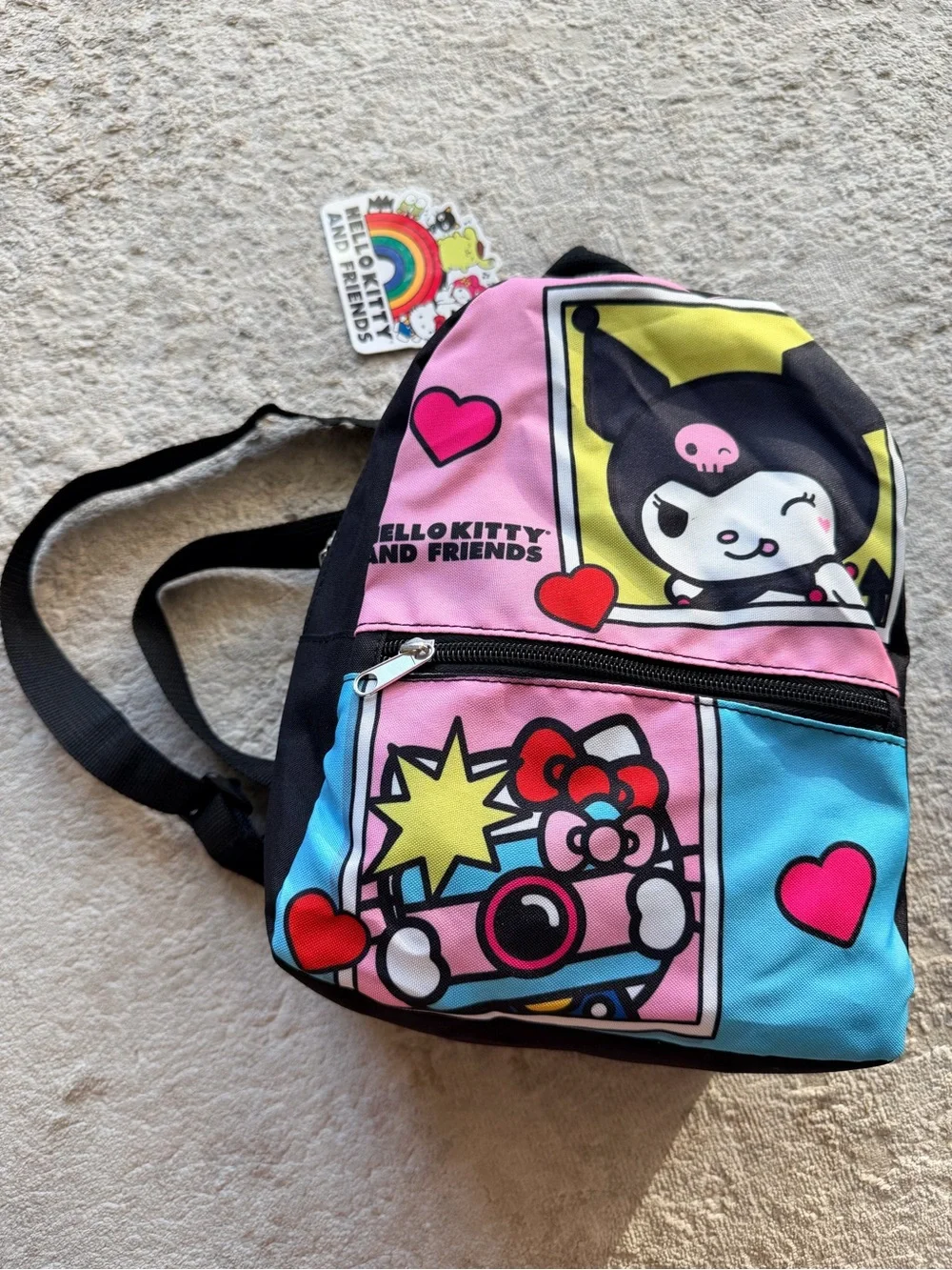 NWT Sanrio Hello Kitty & Friends Kuromi Mini Backpack